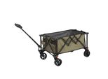 Carrello A Mano Aiorber, 80 L, Pieghevole, Staccabile, Maniglia Auto-Raddrizzante, Trolley, Per Campeggio, Spiaggia, 76,98X48X45Cm, Verde Militare