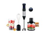 Zelurxx 1000W Frullatore A Mano Multifunzionale, Frullatore A Mano Con Tritatutto, Frusta E Caraffa Per Frullare, 5 Impostazioni Di Velocità, 4-In-1