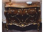 Casa Padrino Cassettiera Barocca A 3 Cassetti Marrone/Oro 123 Cm - Italy