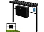 Kotarbau® Panca Da Cimitero Con Cassetta Per Interrare Pieghevole 75 Cm Panca Da Giardino Resistente Alle Intemperie In Metallo E Plastica Panca Da Esterno Panca Da Parco Resistente Alle Intemperie Per Cimitero E Giardino Panca Da Esterno