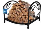 Kotarbau® Rastrelliera Per Legna Da Ardere Rastrelliera Per Legna Da Ardere 40 X 37 X 31 Cm Accessori Per Caminetto Rastrelliera Per Legna Da Ardere Per Caminetto Rastrelliera Per Legna Da Ardere Metallo Nero Stoccaggio Per Legna Da Ardere Scaffale Per Legna Da Ardere