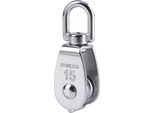 304 Acciaio Inox Singola Ruota Girevole Blocco Puleggia Di Sollevamento Corda M15