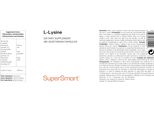 Supersmart L-Lysine Dietary Supplement - 180 Caps. Veg.