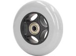 Wheelchair Wheel 4In Gomma Basso Rumore Walker Caster Sostituzione Parte Per Rollator Grigio