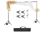 Sistema Di Sfondo Regolabile Per Studio Fotografico - Supporto Per Sfondo 300X300Cm - Ideale Per La Fotografia Professionale