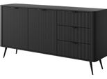 Cassettiera Ampia Moody - Nera