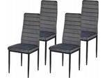 Ekspand | Sedie Da Sala Da Pranzo LR-1494 - Set Di 4 - Grigio Scuro - Ergonomiche - Design Moderno