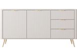 Ampia Cassettiera Combinata Moody - Beige