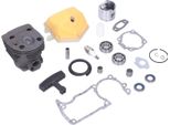 Pistone Cilindro 46 Mm -Filtro Carburante -Kit Motosega Da Giardino -Accessori Per Husqvarna 55 51