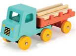 Carrello Giocattolo In Legno Mentari Verde-Blu - Giocattolo Educativo In Legno