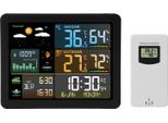 Stazione Meteorologica Wireless Con Display A Colori, Temperatura Digitale, Umidità, Fasi Lunari, Previsioni Per Uso Interno Ed Esterno