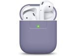 Elago Custodia In Silicone Per Airpods 2 E Airpods 1, Grigio Lavanda