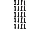 20Pcs Tavolo Gamba Protettore Copertura Feltro Addensato Silicone Pads Sedia Pavimento Protettori Puro Nero