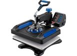 Succebuy Macchina Di Stampa Di Calore 12X15 Pollici Swing Away Digital Sublimazione T-Shirt Vinile Trasferimento Stampante Tela Borsa Cuscino Banner Blu