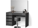 Livinity Tavolo Da Toeletta Imola, 120 Cm Con Sgabello, Antracite