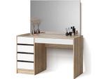 Livinity Tavolo Da Toeletta Imola, 120 Cm, Bianco/Sonoma/Sonoma