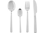 Set Di Posate Da 24 Pezzi In Acciaio Inossidabile 18/10 Di Alta Qualità - Eleganza Senza Tempo In Argento