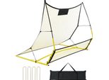 Succebuy Allenatore Di Calcio Portatile 2-IN-1, Rete Rebounder Da 72 X 51 Pollici, Attrezzatura Per L'allenamento Del Calcio In Ferro Con Borsa Portatile, Ideale Per L'allenamento Di Squadra E Individuale