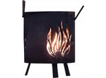 Fucile Da Giardino In Acciaio Corten - Ø 30Cm X 37Cm - Robusto Focolare Da Esterno E Griglia In Look Ruggine, Perfetto Per Il Giardino E La Terrazza - Cesto Per Il Fuoco