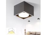 Zmh Led Faretto Da Soffitto Nero Faretto Da Superficie Faretto Da Superficie Bianco Caldo GX53 5W Faretto Da Soffitto Orientabile Angolare Faretto Da Superficie Per Cucina Soggiorno Sala Da Pranzo Corridoio Corridoio Senza Lampadine