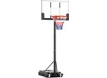 Canestro Da Basket Costway Per Interni Ed Esterni, Regolabile In Altezza Da 100 Cm A 212 Cm, Supporto Portatile Per Canestro Con Tabellone In Pc Infrangibile