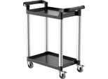 Carrello Di Servizio A Due Livelli Da 136 Kg - Carrello Portautensili Multiuso Da 800X410X945 Mm - Carrello Portautensili Per Officine E Magazzini