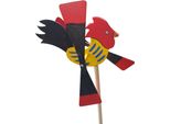 Ventilatore Da Giardino Grande 47 Cm Gallo | Deterrente Decorativo Per Uccelli | Ruota Del Vento Decorativa | Protezione Del Giardino Dagli Uccelli | Decorazione Del Giardino