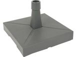 Supporto Per Ombrellone In Plastica/Cemento - 30 Kg - Con Rotelle - Antracite