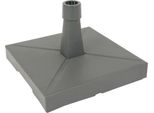 Supporto Per Ombrellone In Plastica/Cemento - 20 Kg - Antracite - 49X49 Cm