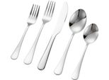Set Di Posate Da 30 Pezzi - Posate Per 6 Persone - Set Di Coltelli, Forchette E Cucchiai