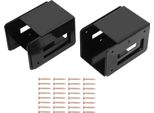 Staffa A Cremagliera 4Pcs In Acciaio Preforato Supporto Regolabile Per Legna Da Ardere Per Uso Interno Ed Esterno