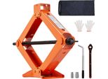 Succebuy Martinetto A Forbice Da 2,5 Tonnellate, Capacità Di 5512 Libbre, Range Di Sollevamento 3,7"-17,1"", Impugnatura A Cricchetto, Cric Portatile Per Auto E Camion"