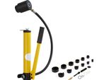 Succebuy Set Di Punzoni Idraulici Da 10 Tonnellate, Tagliatubi Da 1/2" A 2"", 6 Matrici, Strumenti Per La Punzonatura Della Lamiera Per Alluminio, Acciaio Inox, Plastica"