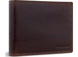 Bugatti Pelle Portafoglio Savona Wallet With Flap 7CC Brown Marrone Scuro