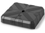 Costway Portaombrelli Appesantito Con Base Per Ombrellone Riempibile Di Sabbia E Manici Tagliati, Portaombrelli Quadrato Portatile Fino A 80 Kg