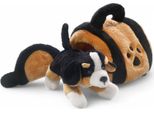 Carl Dick Cane Da Montagna Bernese In Cuccia 16 Cm Circa, Peluche, Peluche, Peluche 3718