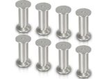 Aopunly Set Di 8 Gambe Per Mobili Set Di Gambe Per Tavoli Gambe Per Divani Gambe Per Letti Gambe Per Divani Gambe Per Armadi Gambe Per Mobili Alluminio 4X180Mm