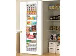 Organizzatore Per Dispensa A Parete: Portaspezie A 10 Livelli In Bianco Per La Cucina