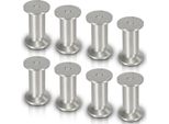 Aopunly Set Di 8 Gambe Per Mobili Set Di Gambe Per Tavoli Gambe Per Divani Gambe Per Letti Gambe Per Divani Gambe Per Armadi Gambe Per Mobili Alluminio 4X150Mm