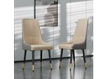 Wisfor Set Di 2 Sedie Da Pranzo In Pelle E Metallo Con Braccioli Sedie Da Pranzo Ergonomiche Con Imbottitura Sedie Da Cucina Con Portata Di 150 Kg Sedie Da Ristorazione