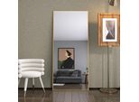 Fortuna Lai Specchio Da Terra 180X80Cm, Specchio Rettangolare A Figura Intera Con Cornice In Metallo Dorato, Specchio Hd Per Spogliatoio O Soggiorno