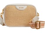 Ted Baker Borsa A Tracolla Bardas Webbing Faux Raffia Camera Crossbody Bag Ecru Avorio