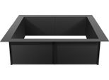 Succebuy Anello Quadrato Per Fuochi, Alto 10 Pollici, Diametro Esterno 36X36 Pollici E Diametro Interno 30X30 Pollici. Resistente Rivestimento Acciaio Al Carbonio Per I Falò Casalinghi