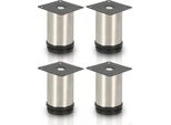 Aopunly Set Di 4 Gambe Per Mobili Set Di Gambe Per Tavoli Gambe Per Divani Gambe Per Mobili Supporti Per Letti Gambe Per Divani Gambe Per Armadietti Gambe Per Mobili Gambe In Acciaio Inox 100Mm