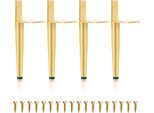 Aopunly Set Di 4 Gambe Per Mobili Set Di Gambe Per Tavoli Gambe Per Divani Gambe Per Letti Gambe Per Divani Gambe Per Armadi Gambe Per Mobili Piedi In Metallo Oro 13Cm