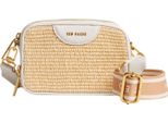 Ted Baker Borsa A Tracolla Baria Mini Webbing Faux Raffia Camera Bag Ecru Avorio