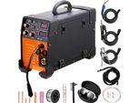 Succebuy Saldatrice Mig 200 Amp 3 In 1, Saldatrice Ad Arco Mig Tig, Display Digitale, Inverter Igbt Dc, 220V, Rosso