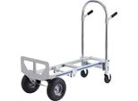 Succebuy Carrello Portasacchi In Alluminio, Convertibile 2 In 1, Capacità Di Carico Di 800 Libbre, Robusto Carrello Multiuso Pieghevole, Carrello Da Trasporto Industriale Con Ruote In Gomma