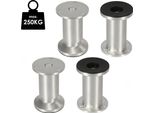 Aopunly Set Di 4 Gambe Per Mobili Set Di Gambe Per Tavoli Gambe Per Divani Gambe Per Letti Gambe Per Divani Gambe Per Armadi Gambe Per Mobili Alluminio 4X120Mm