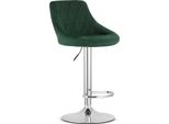 Sgabello Valora Kast Green Chrome X1 - Sgabello Verde Con Finitura Cromata Per Un Tocco Di Colore